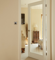 Dordogne White Smooth Pre-Finished Moulded 44mm Clear Glazed FD30 Fire Door