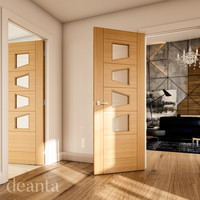 Deanta - Seville Prefinished Oak Glazed 4L Slanted