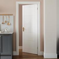Linear White Primed Door