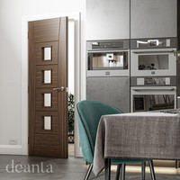 Deanta - Pamplona Prefinished Walnut Clear Glazed