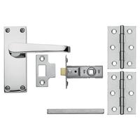 Victorian Chrome Latch Handle Pack