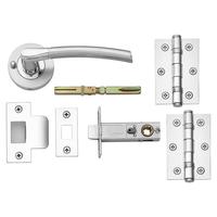Dale Newington Dual-Tone Chrome Lever on Rose Privacy Door Handle Pack