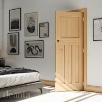 Deanta - Cambridge Oak Unfinished 1930's Style Door